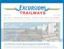 Tablet Screenshot of excursionstrailways.com